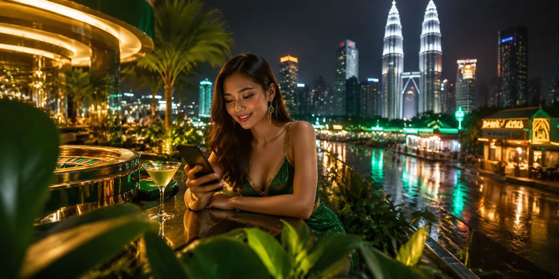Suasana hiburan pertaruhan malam di Kuala Lumpur dengan pelbagai pilihan permainan dan sukan