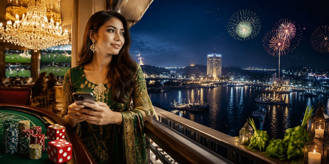 Permainan dadu kasino bertemakan Hari Raya Malaysia yang meriah dan unik